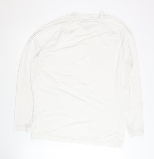 Umbro Men's White Long Sleeve Pullover XXL Top