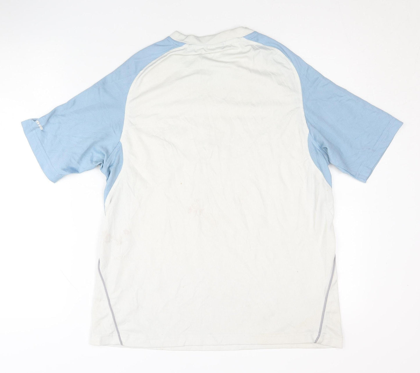 Umbro Men's White Blue Football T-Shirt Size M