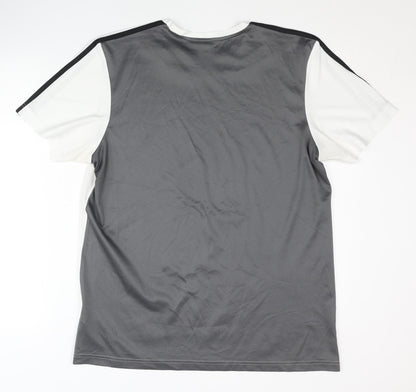 Adidas Men's White L Jersey T-Shirt - Gym & Training