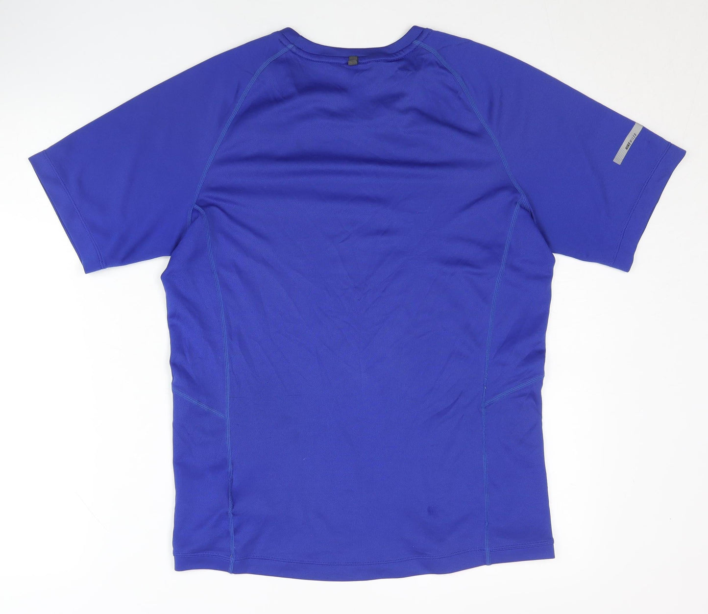 Nike Men's Blue T-Shirt, Size S, Running, Breathable