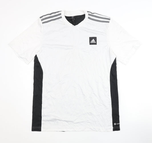Adidas Men's White T-Shirt M for Gym & Training