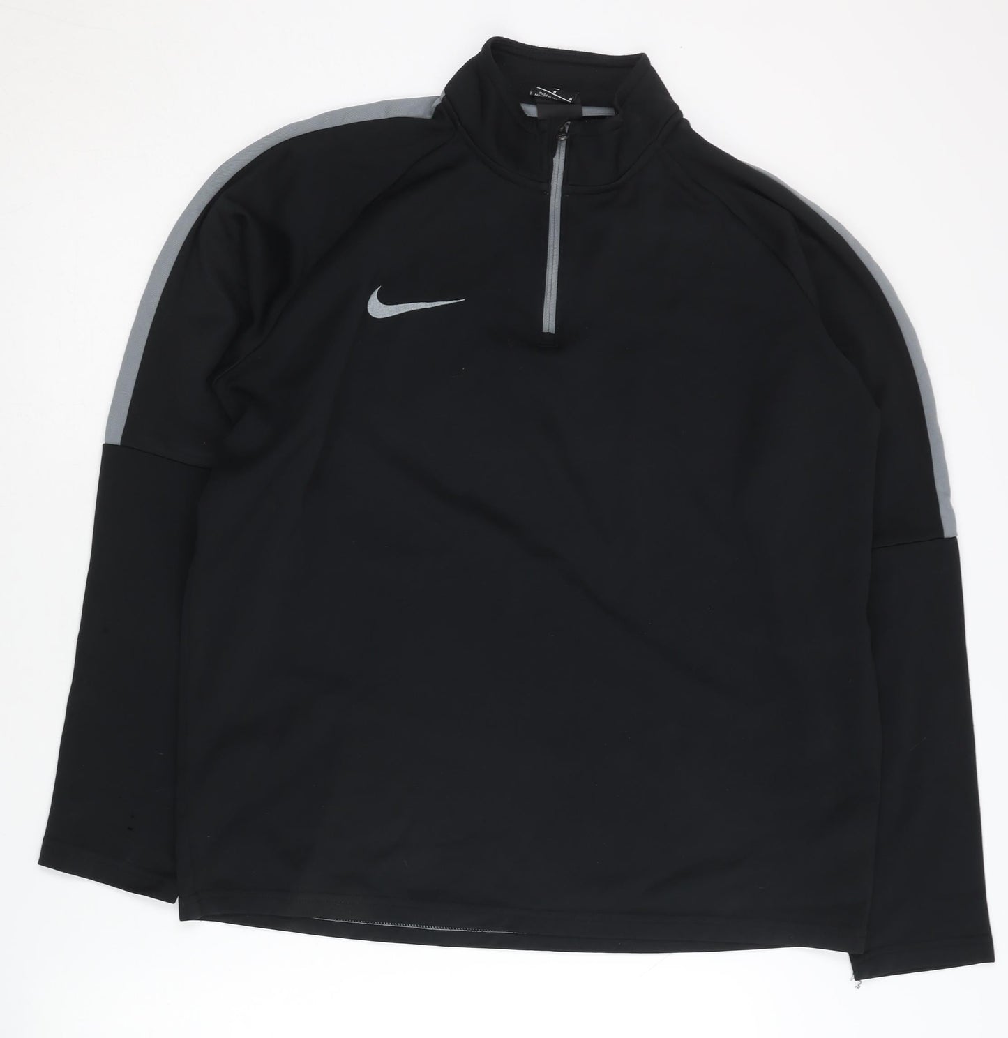 Mens UK Size M Nike Black 1/4 Zip Sweatshirt