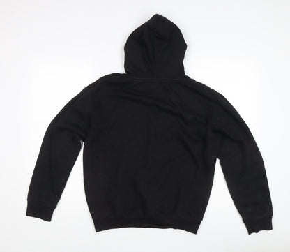 Womens UK Size S Boohoo Black Pullover Hoodie