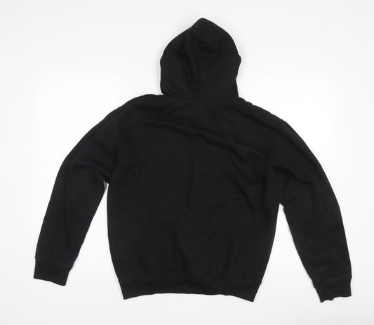 Womens UK Size S Boohoo Black Pullover Hoodie