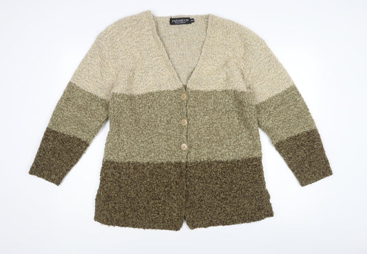 Womens UK Size M Paramour Multicoloured Cardigan Jumper