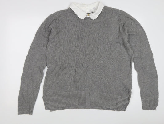 Womens UK Size 10 Seraphine Grey Pullover Jumper