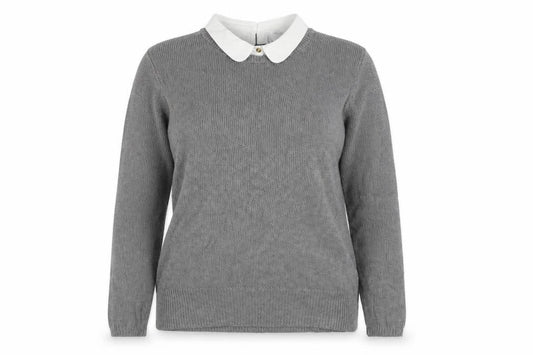 Womens UK Size 10 Seraphine Grey Pullover Jumper