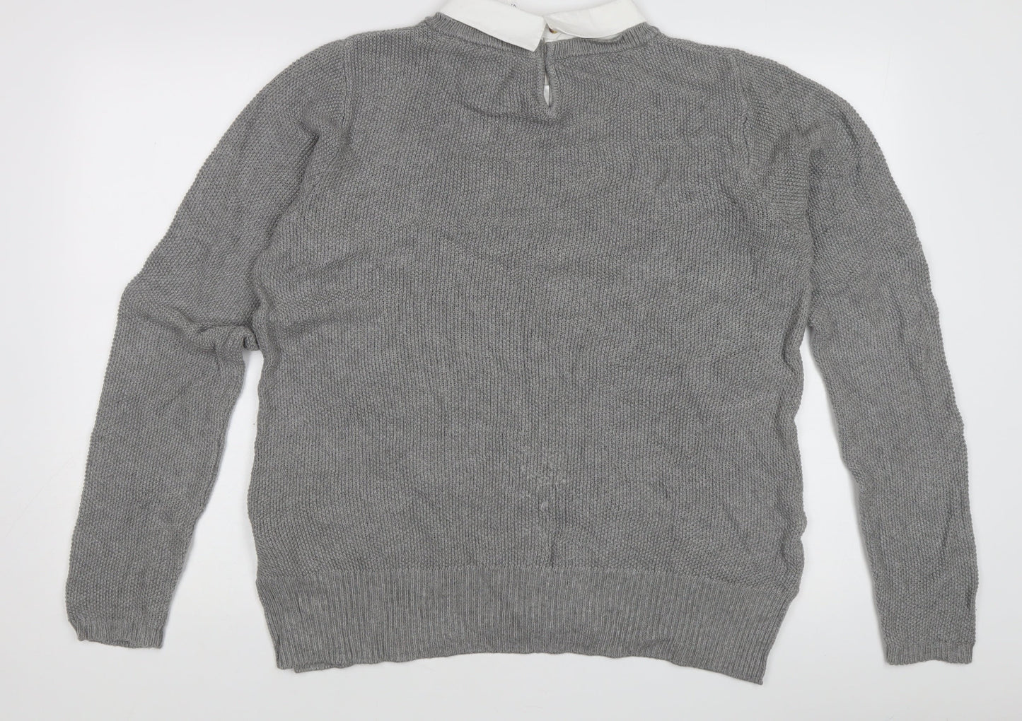Womens UK Size 10 Seraphine Grey Pullover Jumper