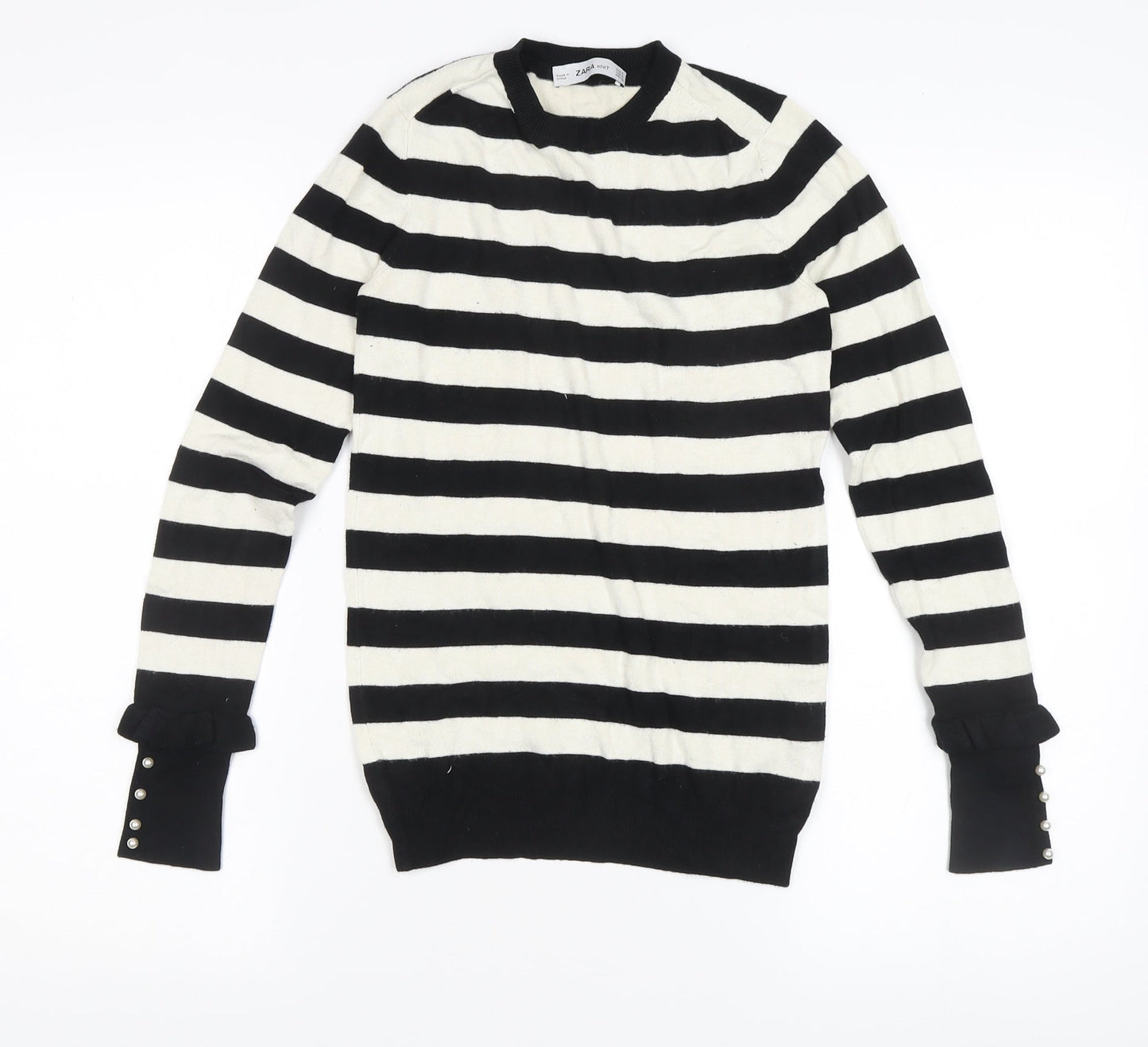 Womens UK Size M Zara Multicoloured Pullover Jumper