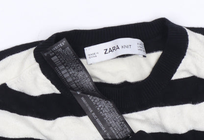 Womens UK Size M Zara Multicoloured Pullover Jumper