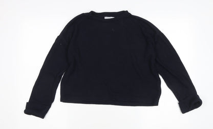 Womens UK Size XS Stradivarius Black Pullover Jumper