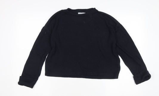 Womens UK Size XS Stradivarius Black Pullover Jumper