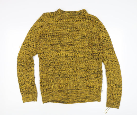 Womens UK Size S New Look Yellow Pullover Jumper