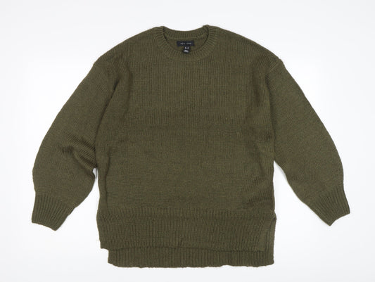 Womens UK Size M New Look Green Pullover Jumper