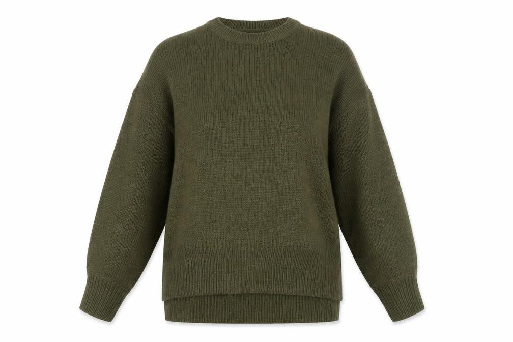 Womens UK Size M New Look Green Pullover Jumper