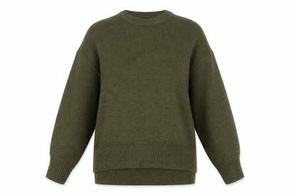 Womens UK Size M New Look Green Pullover Jumper