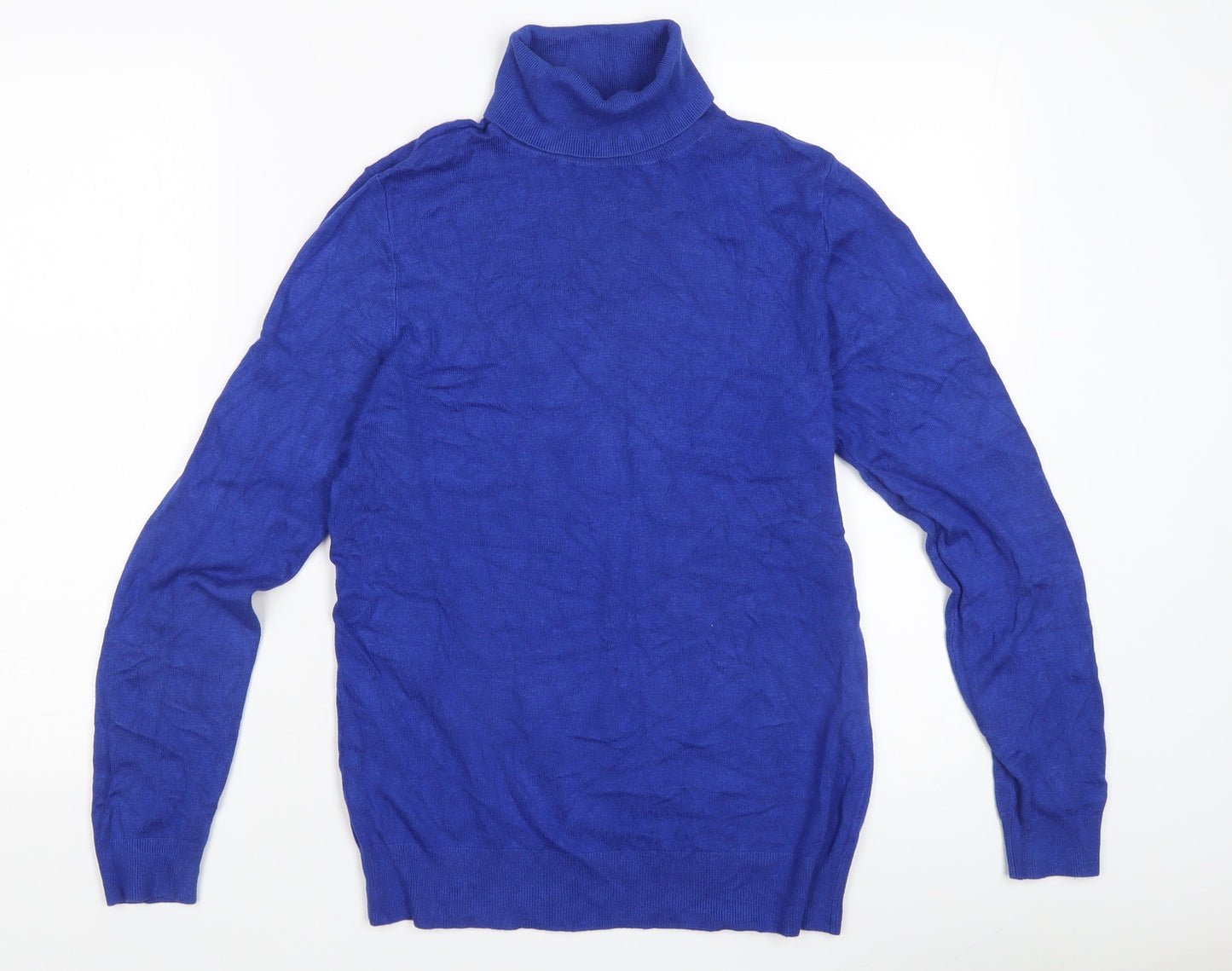 Womens UK Size L Ann Taylor Blue Pullover Jumper