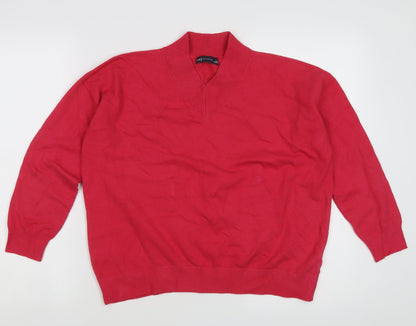 Womens UK Size M Marks and Spencer Pink Pullover Jumper