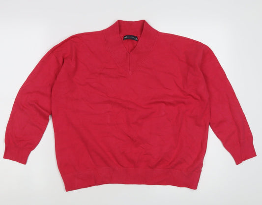 Womens UK Size M Marks and Spencer Pink Pullover Jumper