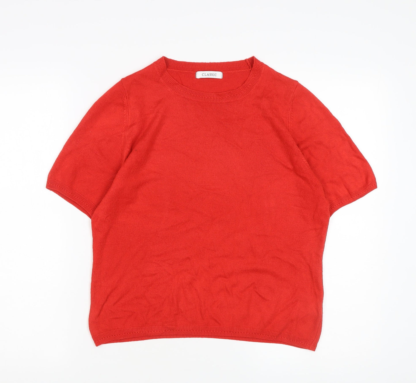 Womens UK Size 12 Marks and Spencer Red Pullover Jumper