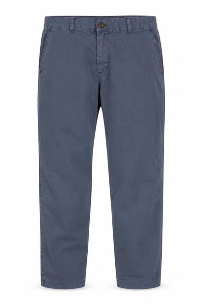 Mens UK Size 12 Marks and Spencer Regular Fit Chino Blue Trousers