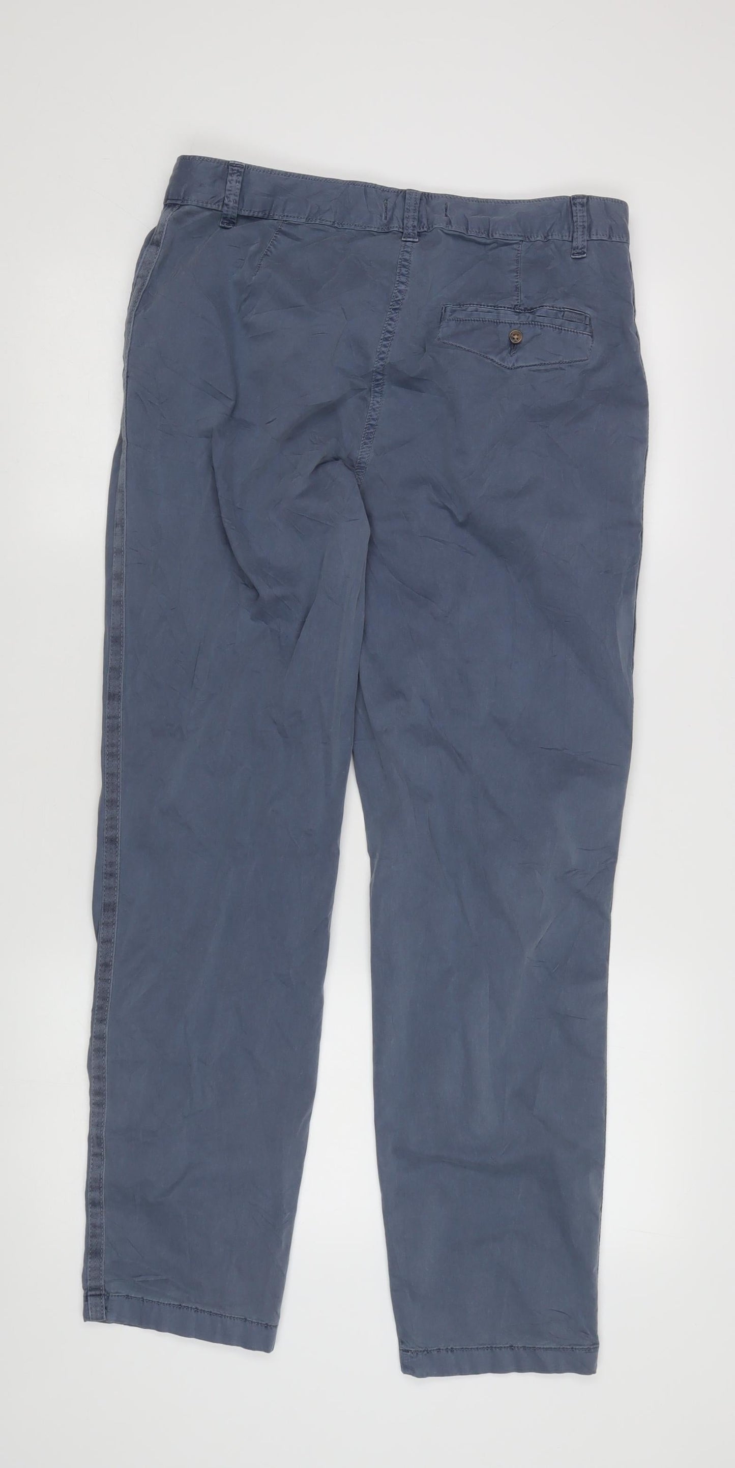 Marks and Spencer Men's Blue Chino Trousers Size 12