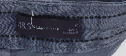 Marks and Spencer Men's Blue Chino Trousers Size 12