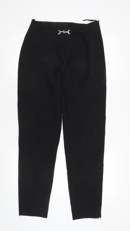 Womens UK Size 12 Essentials Regular Fit  Black Trousers
