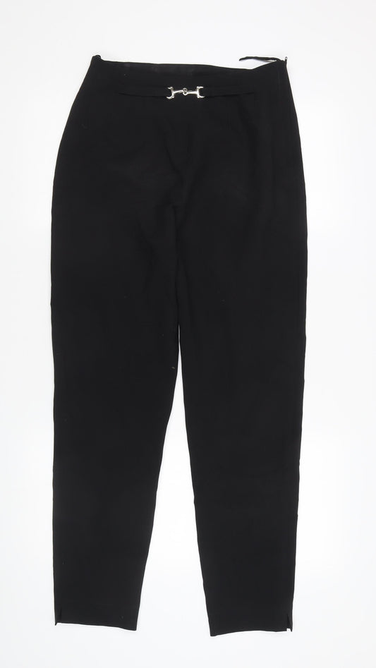 Womens UK Size 12 Essentials Regular Fit  Black Trousers