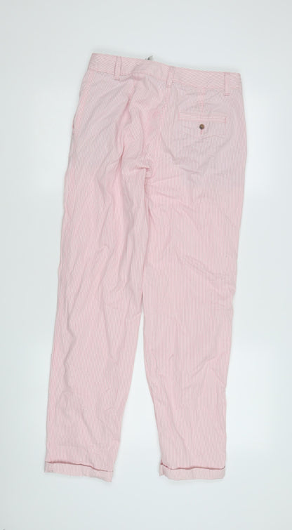 Womens UK Size 8 Marks and Spencer Regular Fit Chino Pink Trousers