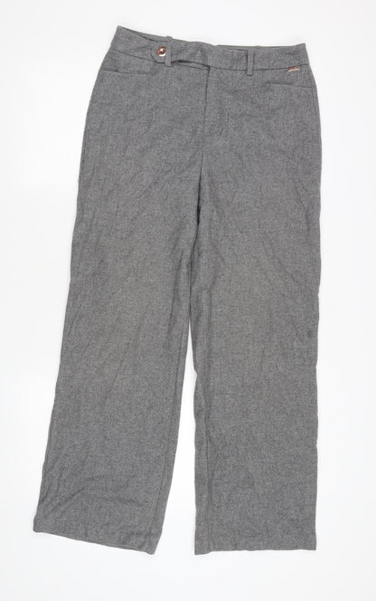 Womens UK Size 10 Marks and Spencer Regular Fit Business Casual Grey Trousers