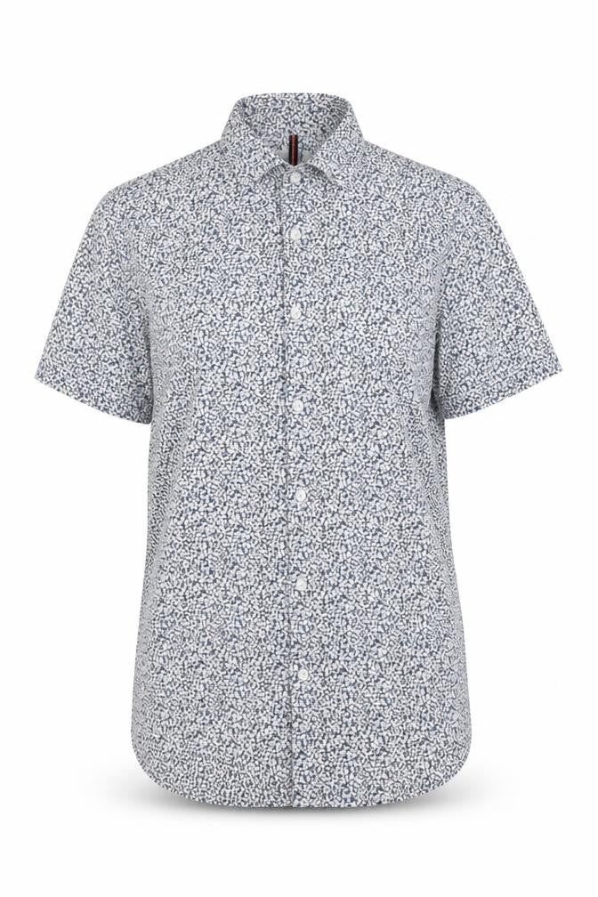 River Island Women's Blue Floral Button-Up Shirt