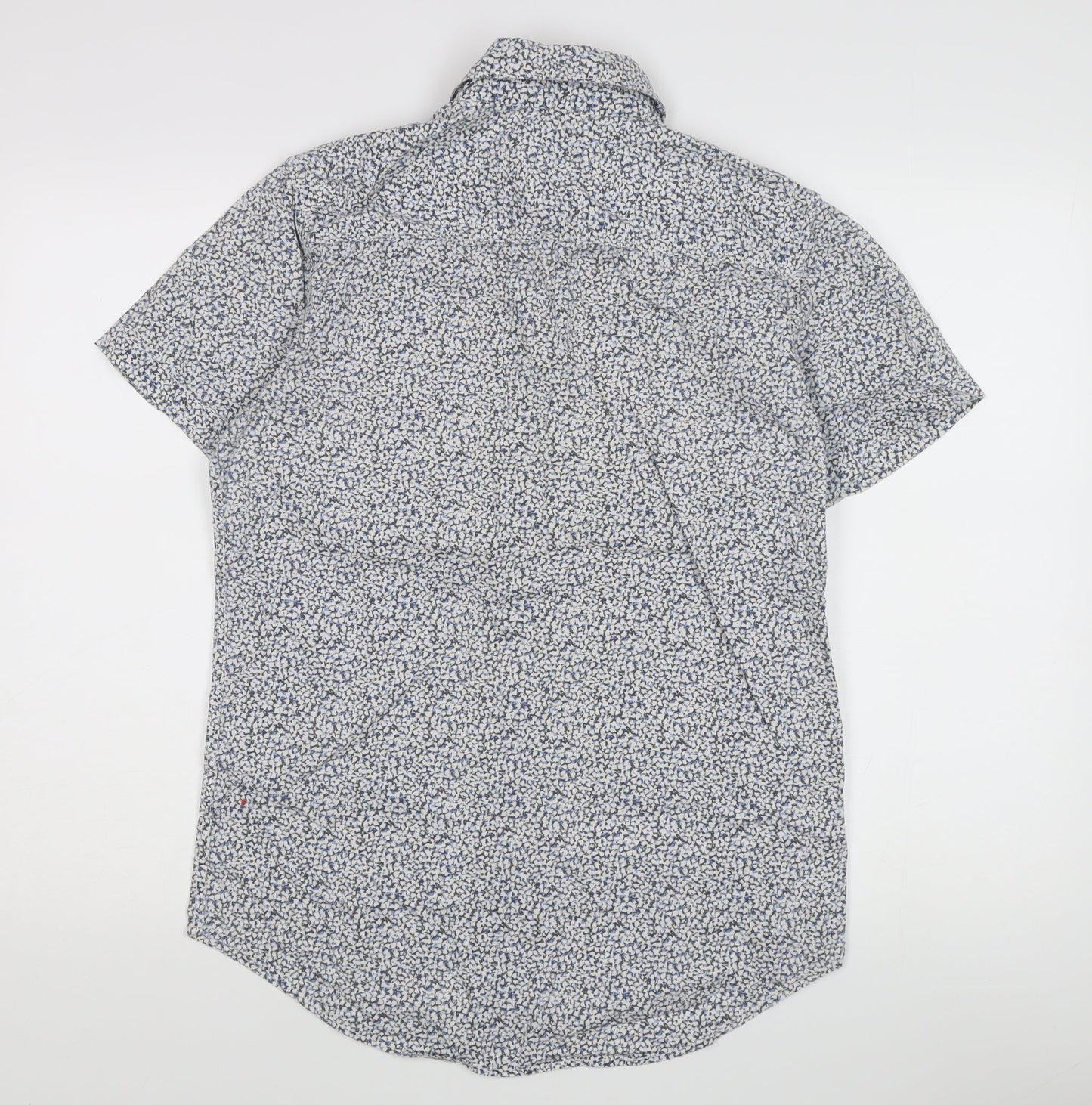 River Island Women's Blue Floral Button-Up Shirt