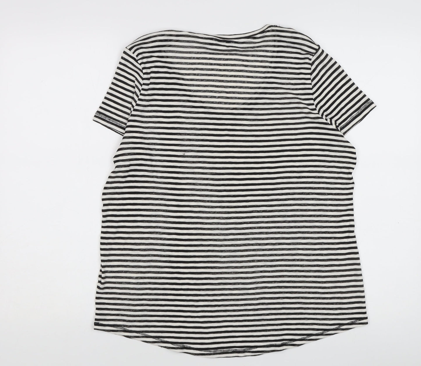 Womens UK Size 20 Marks and Spencer Black Basic T-Shirt