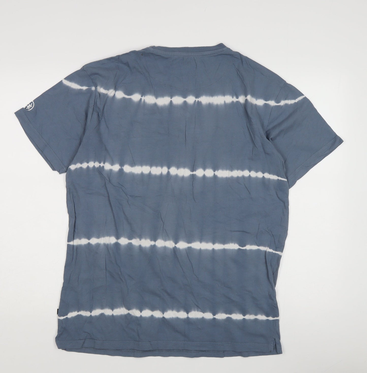 SPDR Blue Tie-Dye Graphic Print T-Shirt, Men's M