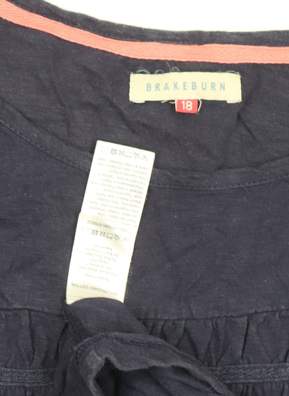 Womens UK Size 18 Brakeburn Blue Basic Blouse