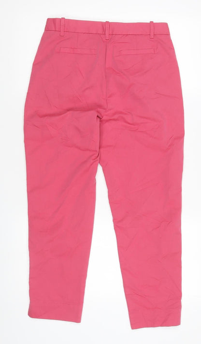 Womens UK Size 10 Marks and Spencer Regular Fit Chino Pink Trousers