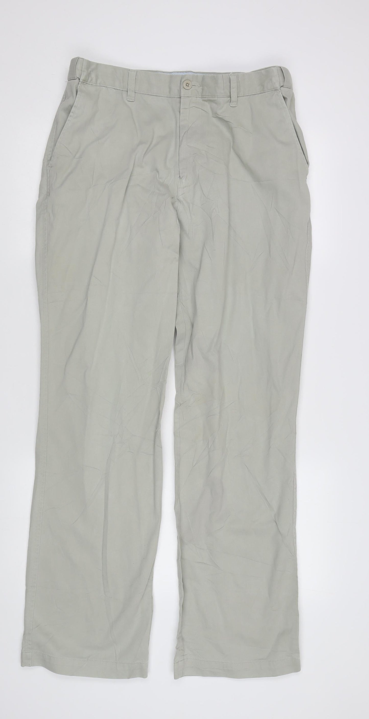 Marks and Spencer Men's Beige Chino Trousers 34W