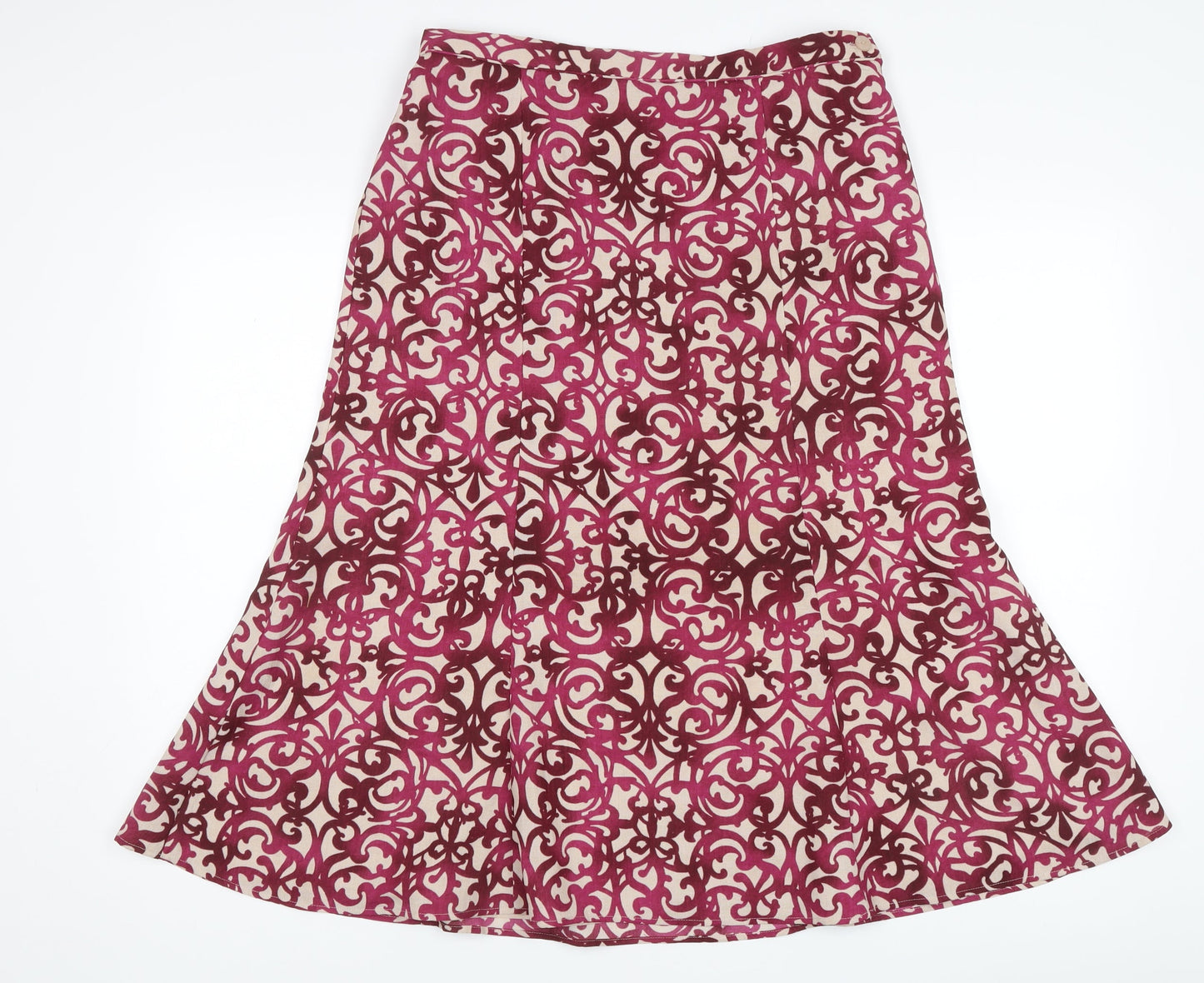 Eastex Women's Multicoloured Midi Flare Skirt, Size 14