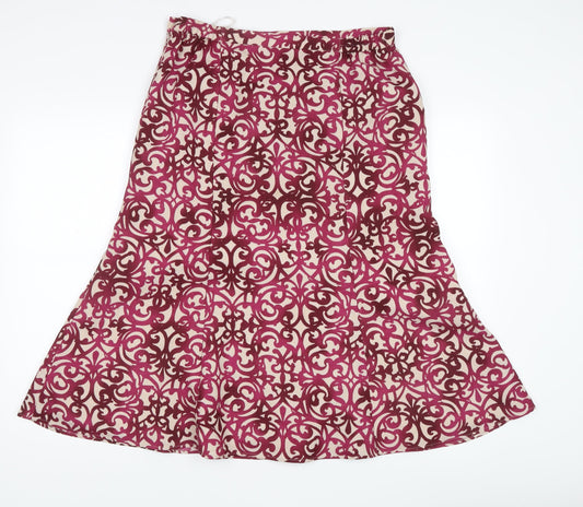Eastex Women's Multicoloured Midi Flare Skirt, Size 14