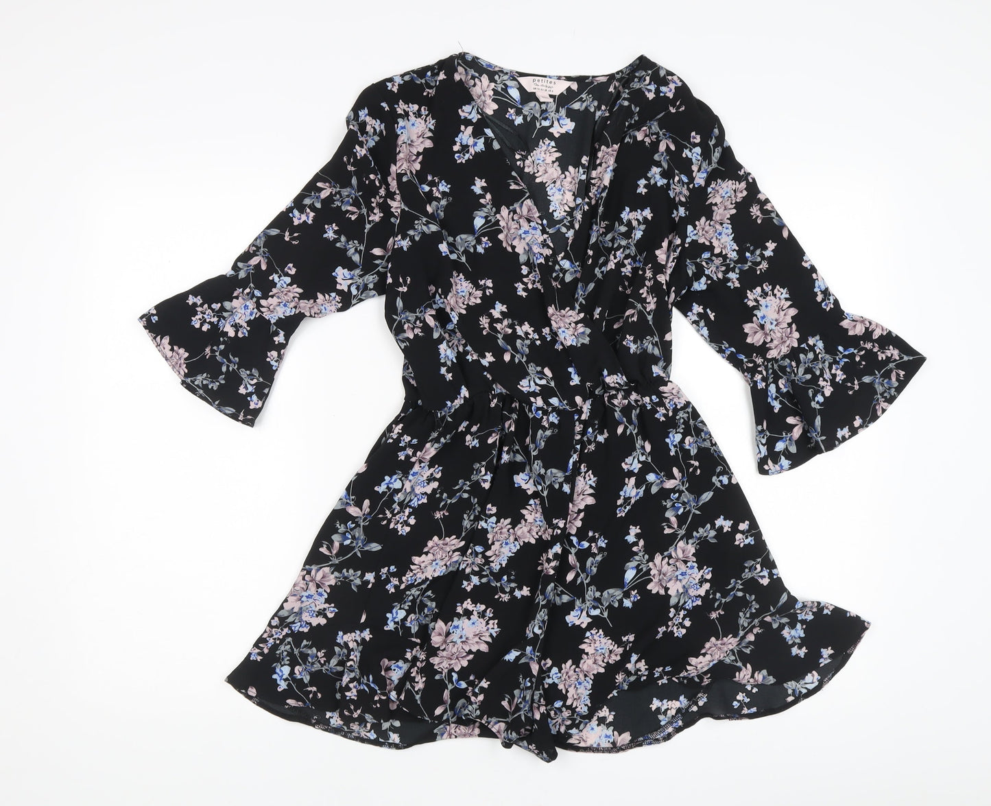 Dorothy Perkins Women’s Black Floral Playsuit
