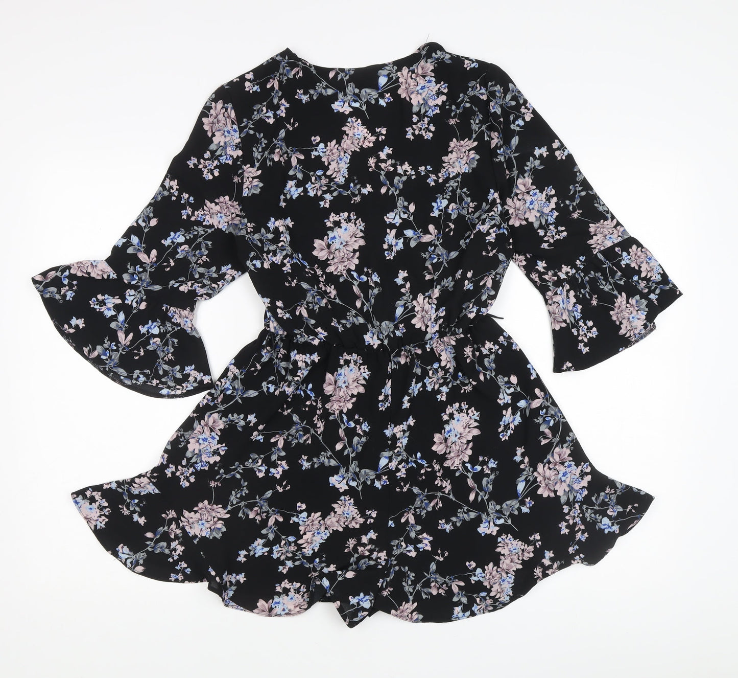 Dorothy Perkins Women’s Black Floral Playsuit