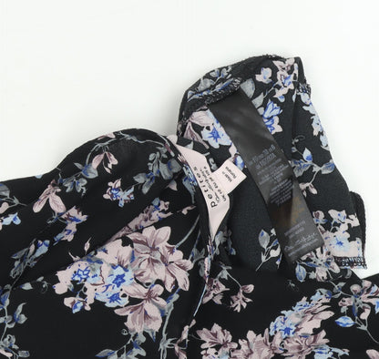 Dorothy Perkins Women’s Black Floral Playsuit