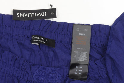 Womens UK Size L JD Williams Blue Basic Blouse