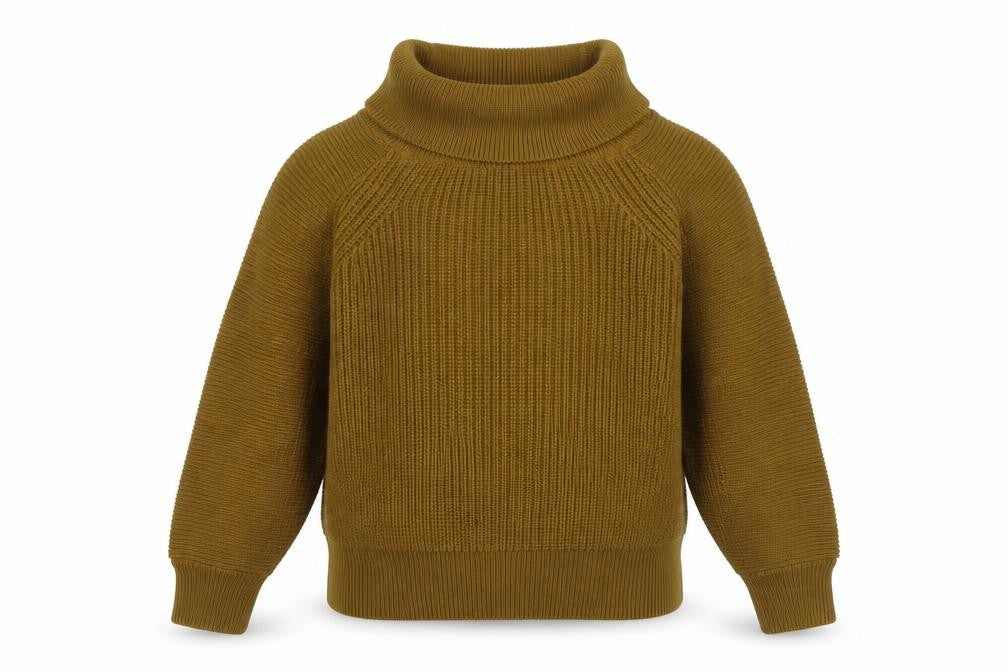 H&M Women's Brown High Neck Jumper, Size S