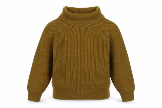 H&M Women's Brown High Neck Jumper, Size S