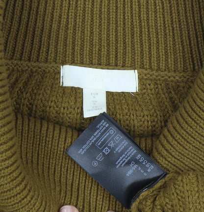 H&M Women's Brown High Neck Jumper, Size S