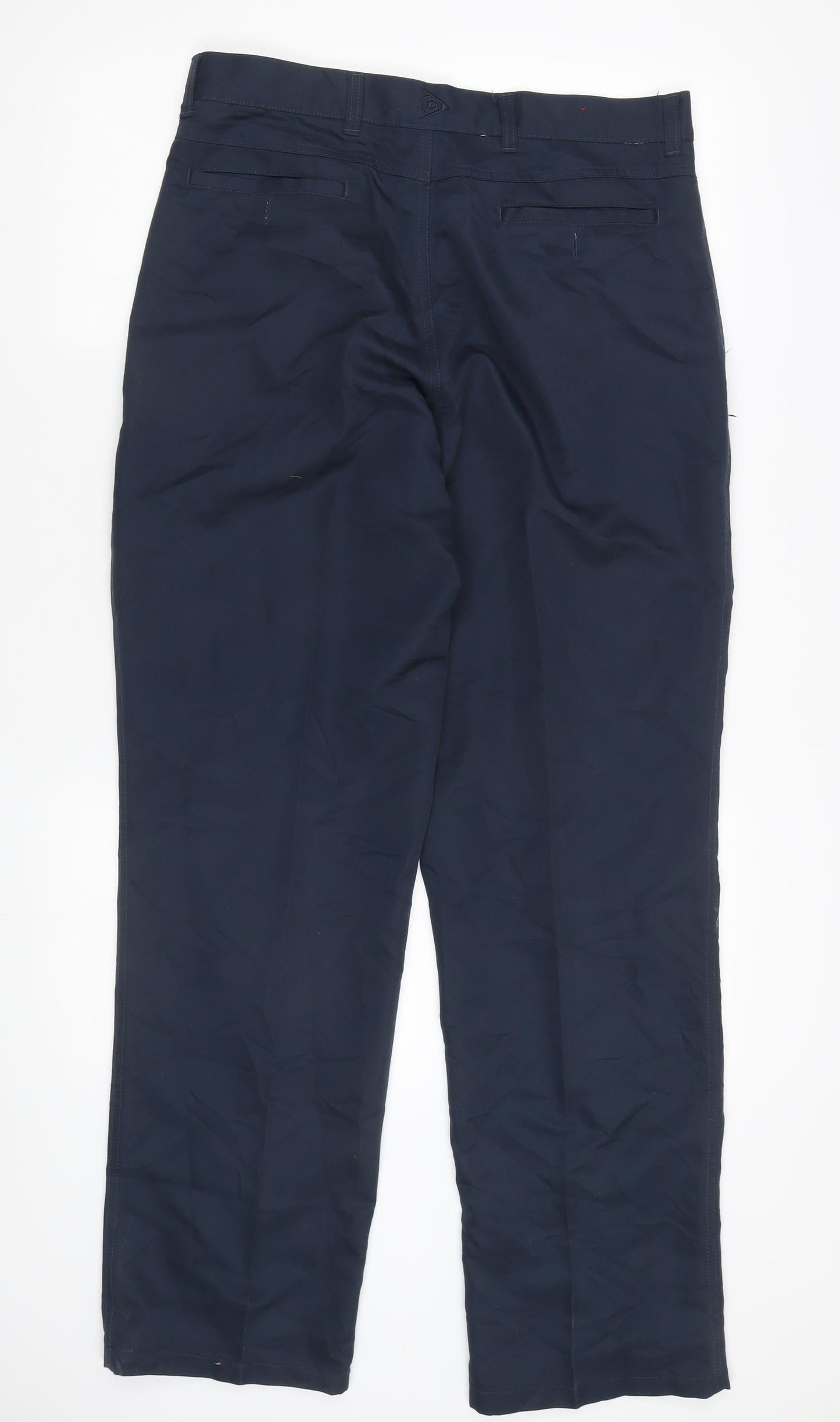 Dunlop Men's Blue Trousers, Size 34, Straight Leg