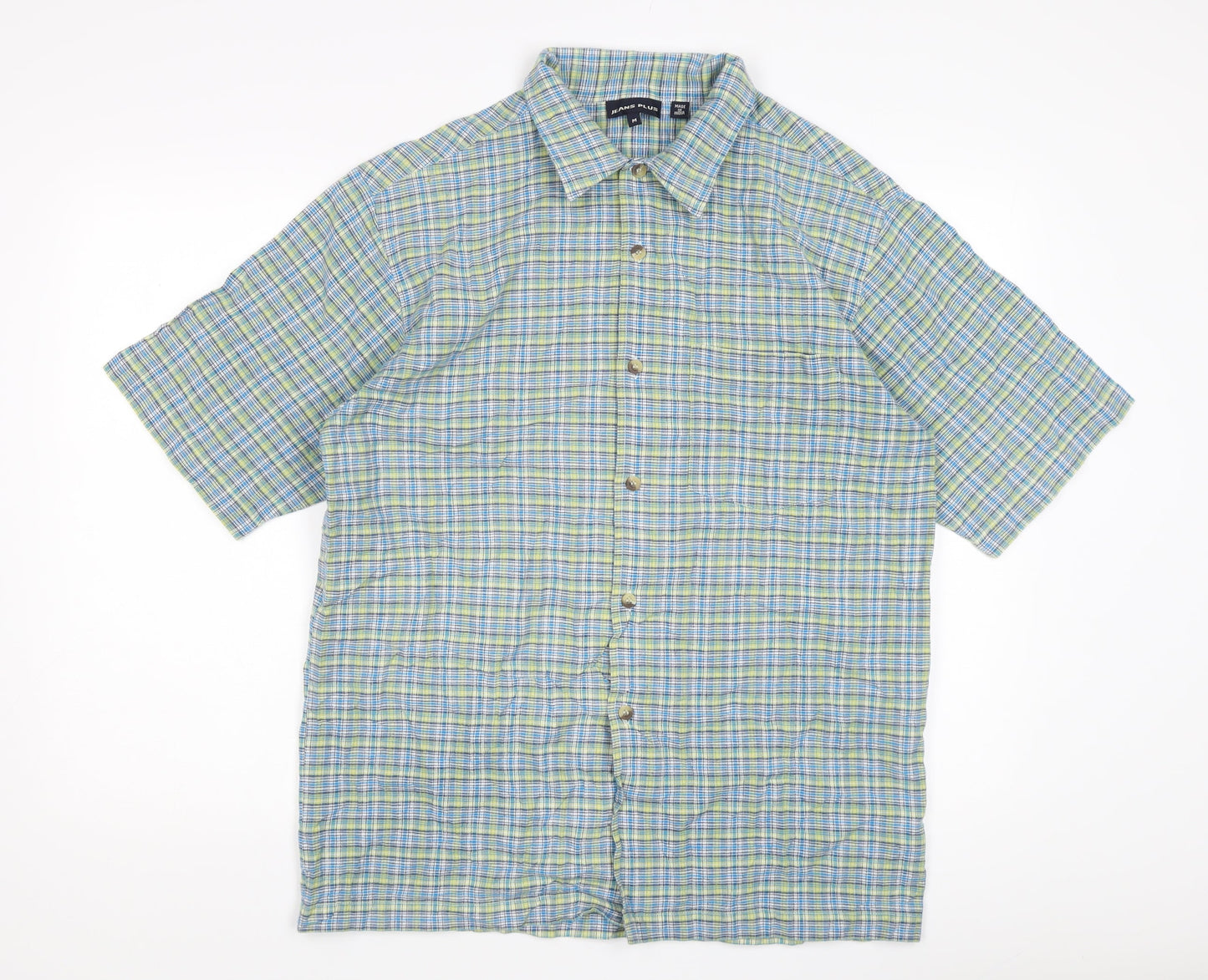 Jeans Plus Men's Multicoloured Check Shirt M