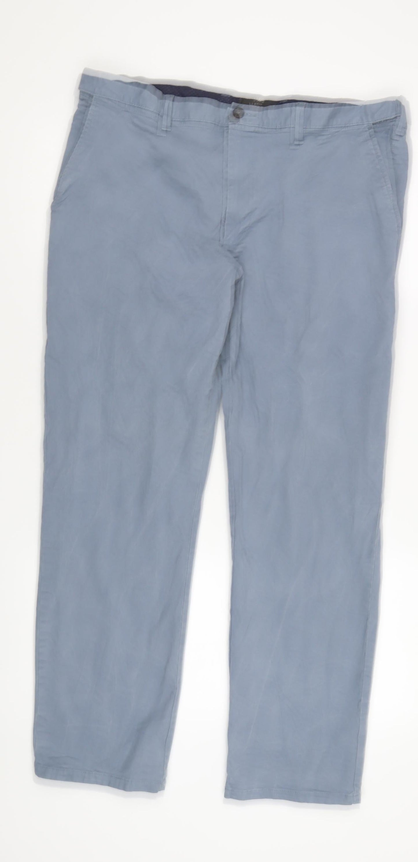 Marks and Spencer Blue Men's Trousers, Size 40 Regular